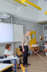 Besuch vom Blindenwerk